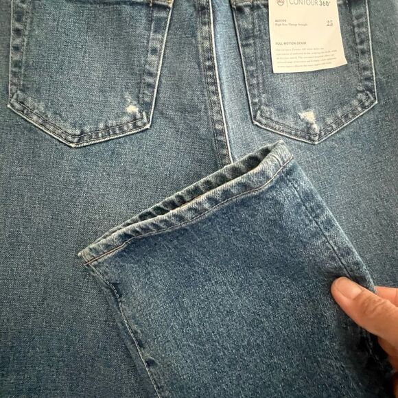 Ag Adriano Goldschmied Alexxis High Rise Straight Jeans size 25 New with tags - Picture 10 of 11